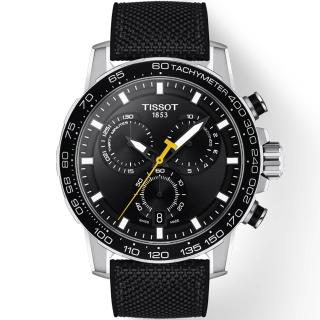 【TISSOT 天梭】Supersport 三眼計時手錶-45.5mm 開學禮 送禮 推薦(T1256171705102)
