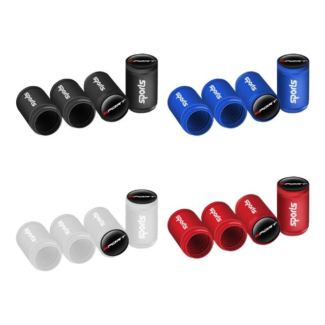 【bebehome】SPORTS磨砂輪胎氣門嘴帽四入組(汽車用品)