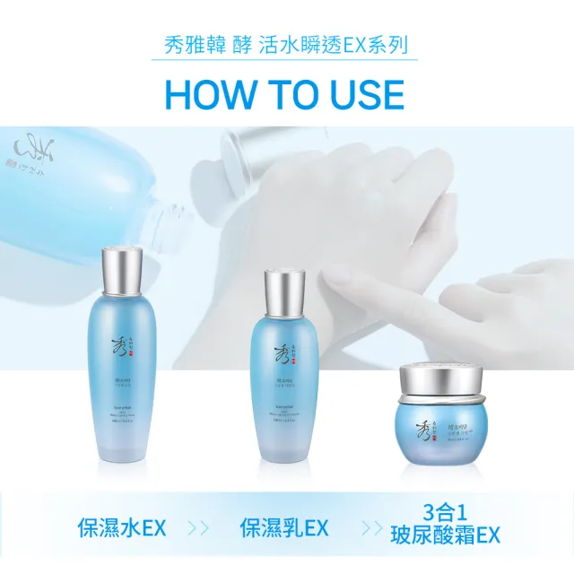 【Sooryehan 秀雅韓】官方直營 酵 活水瞬透玻尿酸保濕乳EX 130ml