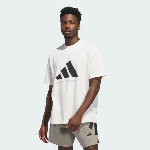 【adidas 愛迪達】短袖上衣 男 訓練 慢跑 寬鬆 ADIDAS SS TEE 白 JX5574(S3052)