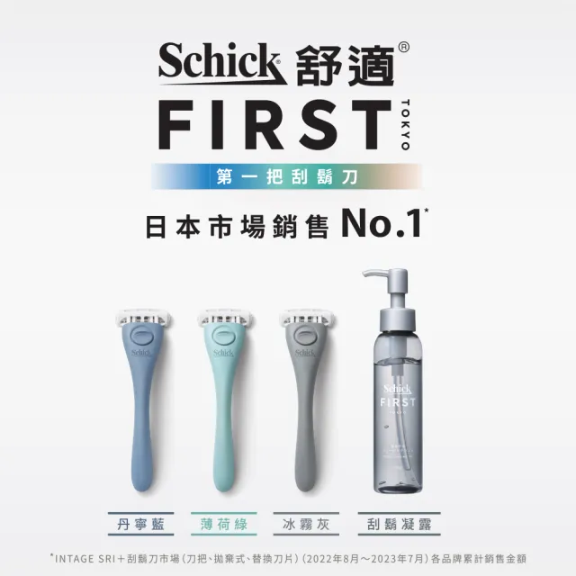 【Schick 舒適牌】Schick First 第一把刮鬍刀(1刀架4刀頭)