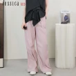 【Jessica Red】休閒時尚寬鬆皺褶直筒工裝長褲R53203