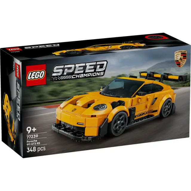 【LEGO 樂高】極速賽車系列 77239 Porsche 911 GT3 RS 超級跑車(保時捷 居家擺設 跑車模型 積木)