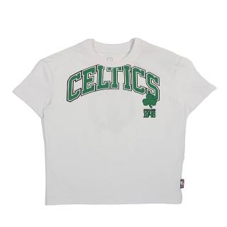 【NBA】NBA CELTICS 寬版T恤 短袖童裝 白/綠色LOGO 中性款 35261025 00 noB32