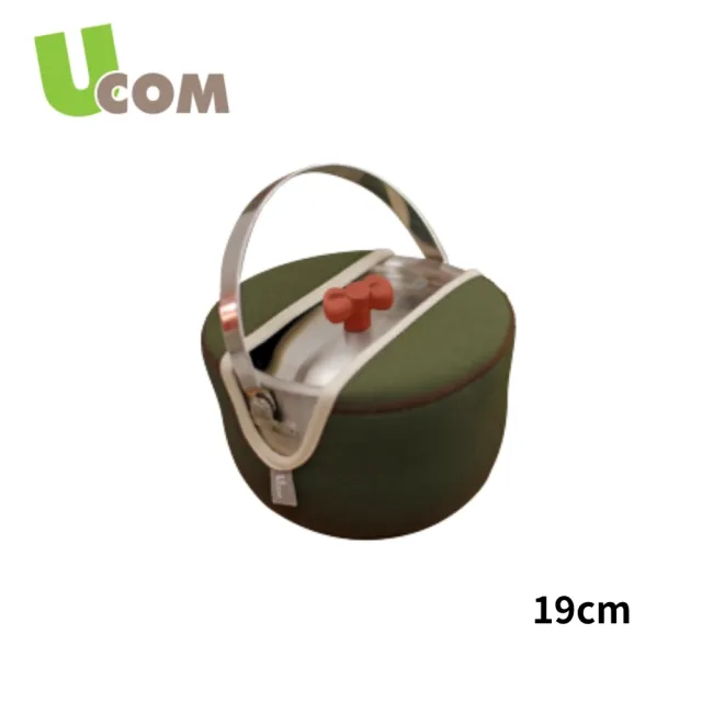 【UCOM 瑞康屋】叢林綠系列蝴蝶結防溢提鍋附提袋19CM(2.4L)