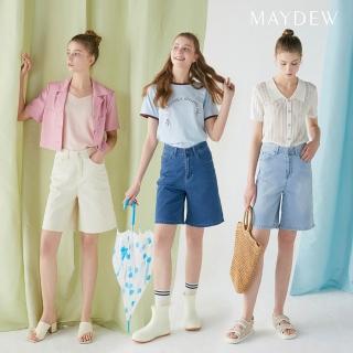 福利品MAYDEW高腰輕丹寧五分褲(U)