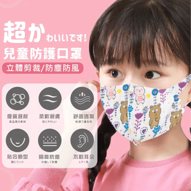 【DR.Story】韓版高質感特推冰絲兒童口罩-10入(口罩 冰絲口罩 兒童口罩)