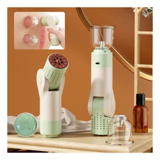 【ANTIAN】桃花灸砭石艾灸棒 電動艾灸拔罐儀 智能滾磁珠拔罐按摩儀 吸罐艾灸器