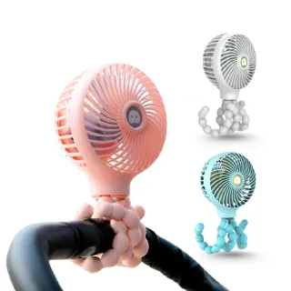 【ecoomi】八爪魚風扇 嬰兒車風扇 嬰兒風扇(usb充電風扇 寶寶風扇 夾式風扇 嬰兒 寶寶 涼扇 母嬰用品)