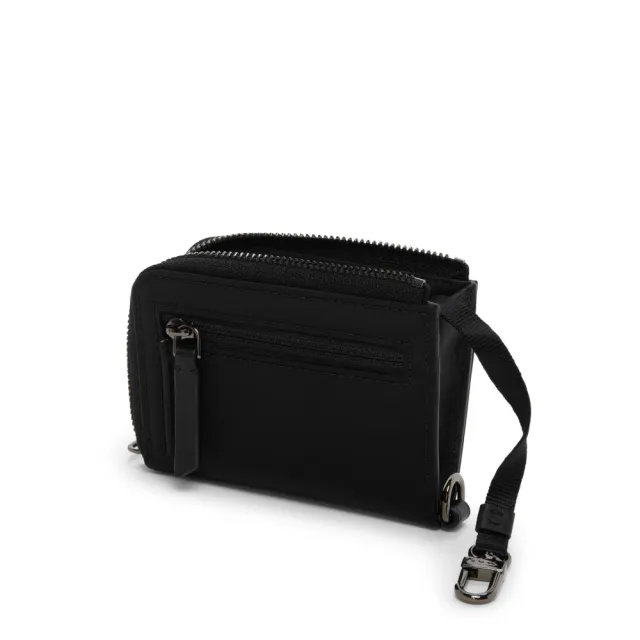 【TUMI】VOYAGEUR SLG L 型拉鍊卡片夾-黑色/青銅色(TUMI 官方旗艦店)