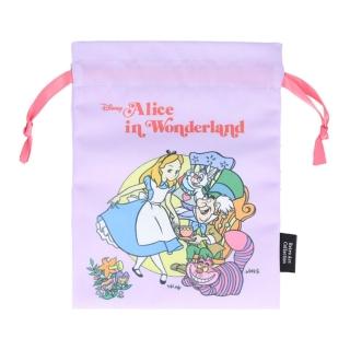 【sun-star】迪士尼 Retro Art Collection 迷你束口袋 收納袋 愛麗絲 淡彩風格