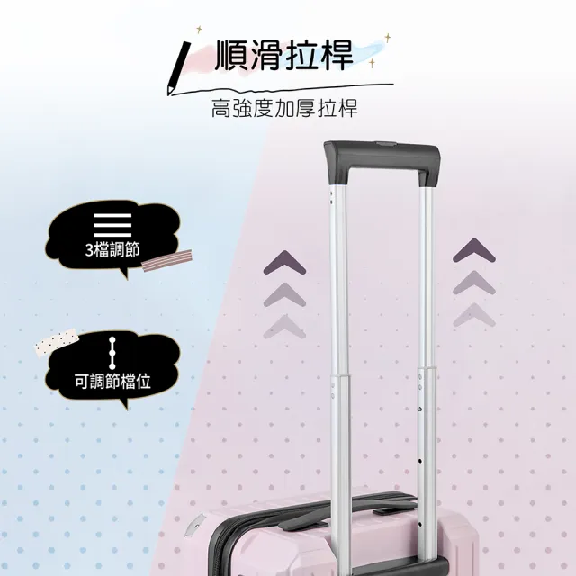 【illimited 一厘米】漸變系列20吋杯架款拉鍊行李箱-兩色可選(旅行箱 登機箱 杯架 掛鉤)