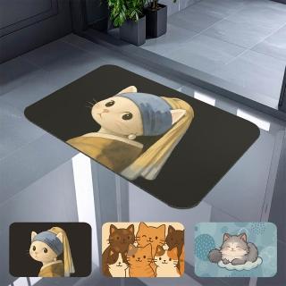 【怪獸】臺灣製 瑪思特 瞬吸 軟式珪藻土吸水地墊 北歐動物系列 60x40cm(腳踏墊/浴室防滑墊)