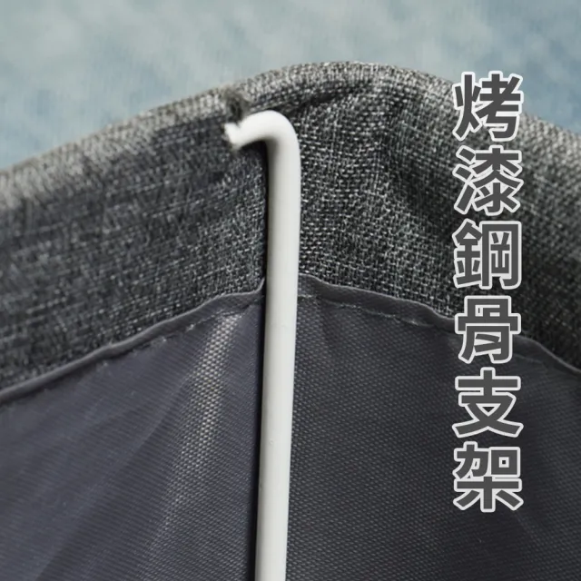 【homer生活家】衣櫃折疊收納籃 鋼架款(收納盒 折疊收納箱 收納籃 折疊收納箱 衣物收納)