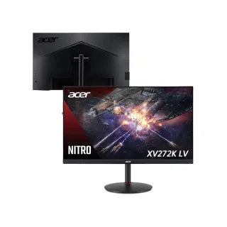 【Acer 宏碁】A+福利品 XV272K LV 遊戲電競螢幕(27型/4K/160Hz/0.5ms/IPS)