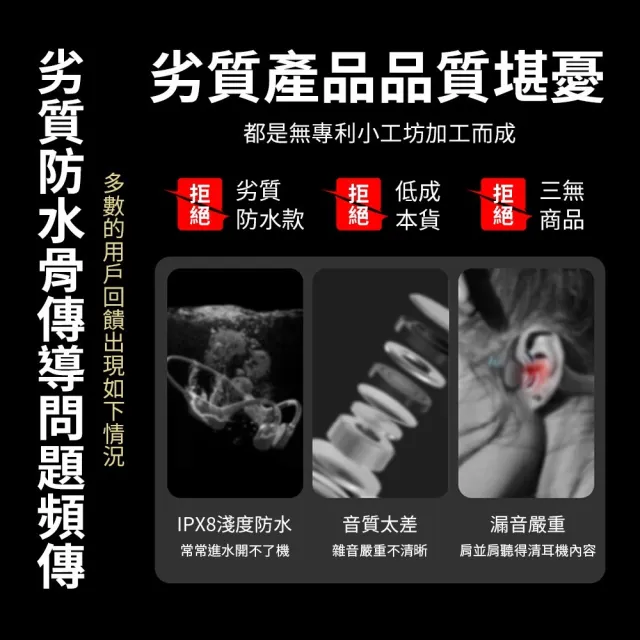 【米覓 mimax】智慧數顯骨傳導藍芽耳機(骨傳導耳機 藍芽耳機 IPX8防水 防塵 防汗 全密閉 小米生態鏈)