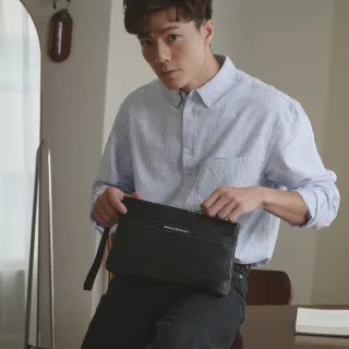 【金安德森】STORY 多隔層手拿包 公事包(黑色)