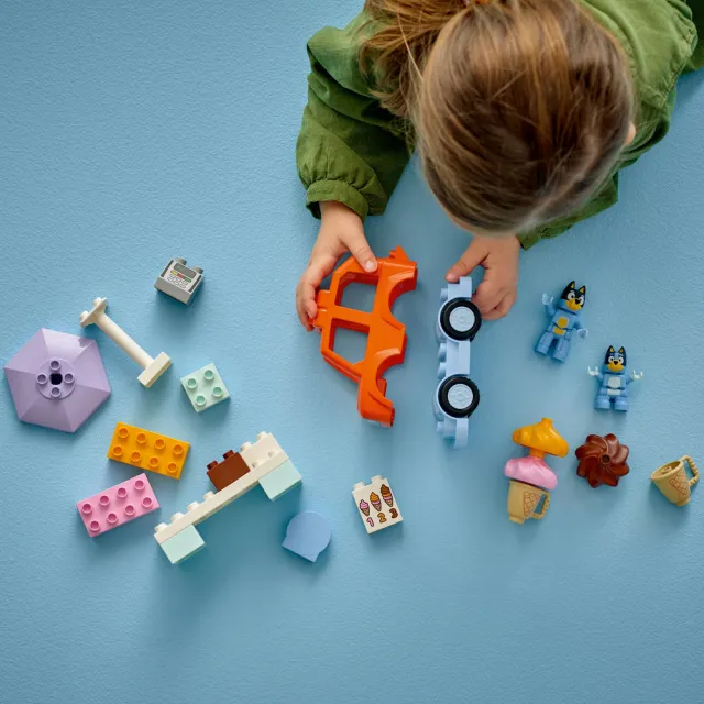 【LEGO 樂高】得寶系列 10458 布麗的冰淇淋之旅(Bluey 妙妙犬布麗 幼兒積木 兒童玩具)