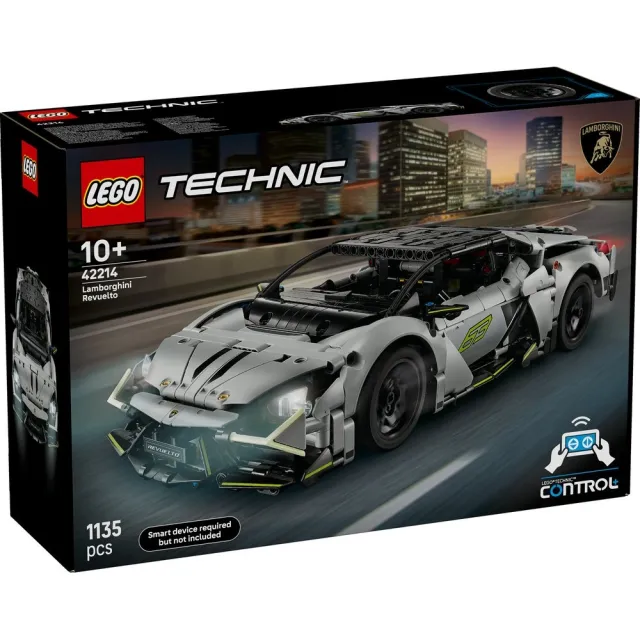 【LEGO 樂高】科技系列 42214 Lamborghini Revuelto 超級跑車(遙控車玩具 汽車模型 居家擺設 積木)