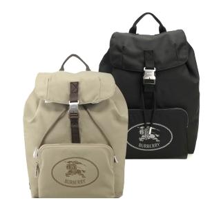 【BURBERRY 巴寶莉】Orkney 翻蓋束口後背包(任選)