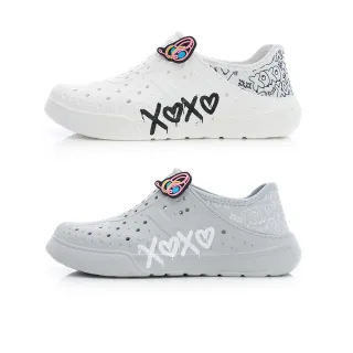 【PONY】ENJOY輕量洞洞鞋 美式塗鴉 中性款 可踩式腳後跟 男 女鞋(XOXO情人節特別系列)