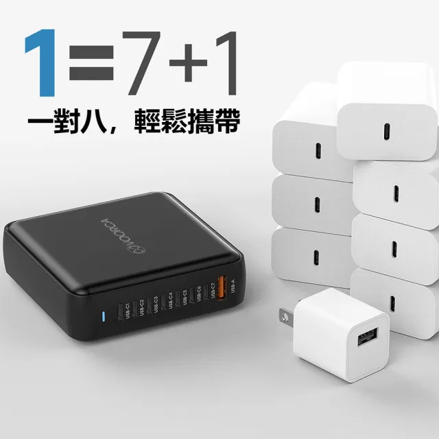 Gan氮化鎵170W 8口延長線充電器(170W/充電器)