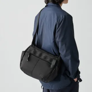 【PORTER INTERNATIONAL】自信經典NEW HEAT斜背包(黑)