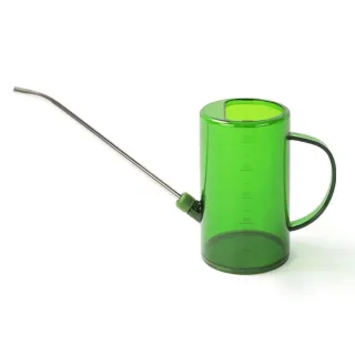 【澆花神器】長嘴澆水壺-1L(透明 灑水壺 大容量 噴壺 園藝 庭院 陽台 盆栽 防摔 耐用  施肥 花園 水位線)