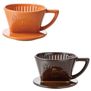 【CAFEC】三洋 有田燒102扇形、梯形陶濾杯(日本製造品質保證)