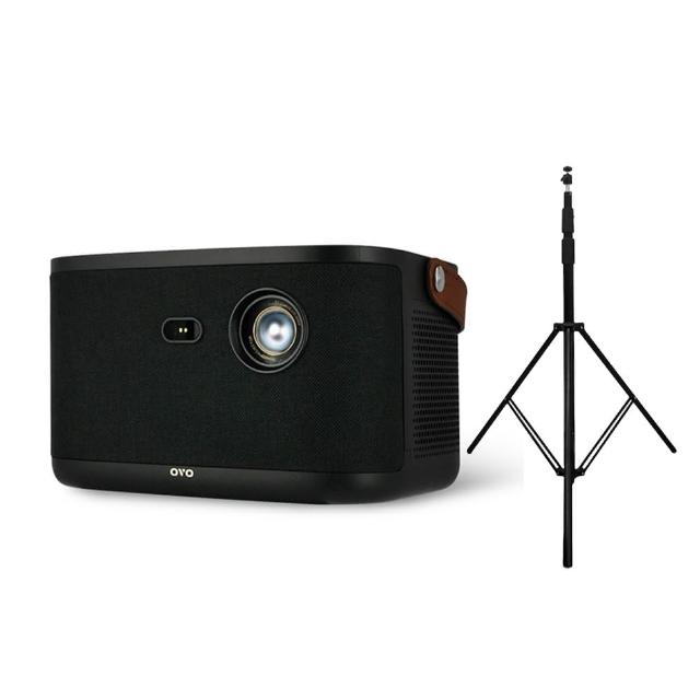 【OVO】1080P高亮旗艦款智慧投影機 落地大腳架SD06(K3-S 3500流明 ToF極速對焦 娛樂/露營/戶外/商用/會議)