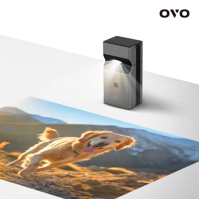 【OVO】1080P超短焦智慧投影機Neo無框電視(KS1 酷勁黑 娛樂/教學/商用)