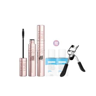 【MAYBELLINE 媚比琳】全新限量 煙灰粉!飛天翹防水睫毛膏2入組(#SKYHIGH)