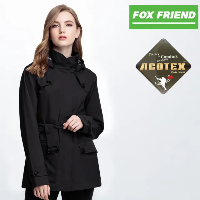 【FOX FRIEND 狐友】防水鋪棉外套(女外套/台灣防水布料)