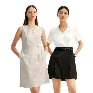 【G2000】女款 V領/襯衫時尚洋裝 假兩件式洋裝/連身洋裝/合身洋裝 (3款可選) 母親節禮物