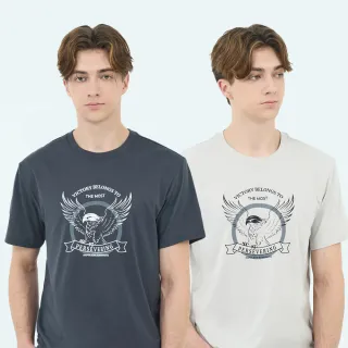 【GIORDANO 佐丹奴】男裝 動物印花短袖上衣(多色任選)