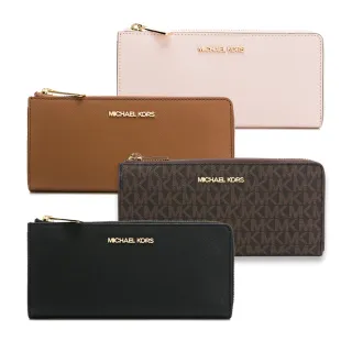 【Michael Kors】JET SET TRAVEL防刮紋L拉鍊長夾(多款任選)