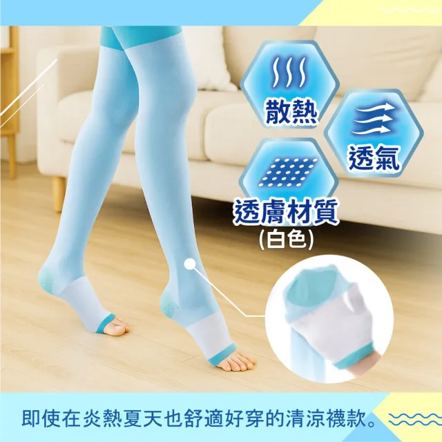 【SLIMWALK 官方直營】涼感睡眠美腿襪(2025最新款)