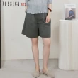 【Jessica Red】寬鬆休閒直筒棉質鬆緊腰短褲R53210