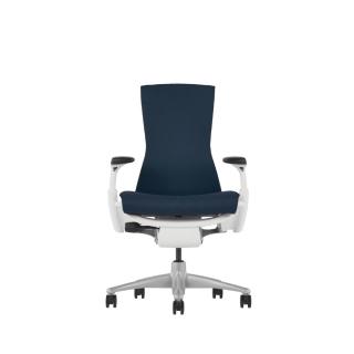 【Herman Miller】ystore雅浩傢俱 Embody 3.0 白框夜幕藍/灰腳 人體工學椅(電競椅、職人椅、居家辦公椅)
