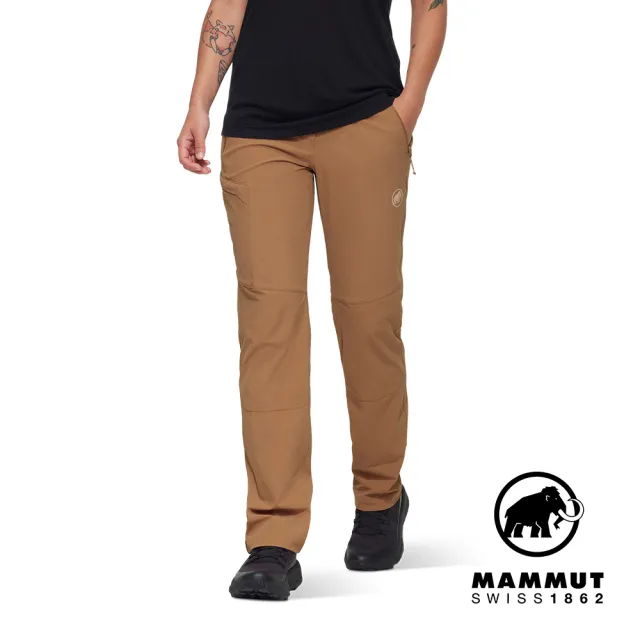【Mammut 長毛象官方直營】Runbold IV Pants W 防曬彈性健行長褲 黏土棕 女款 #1022-02590