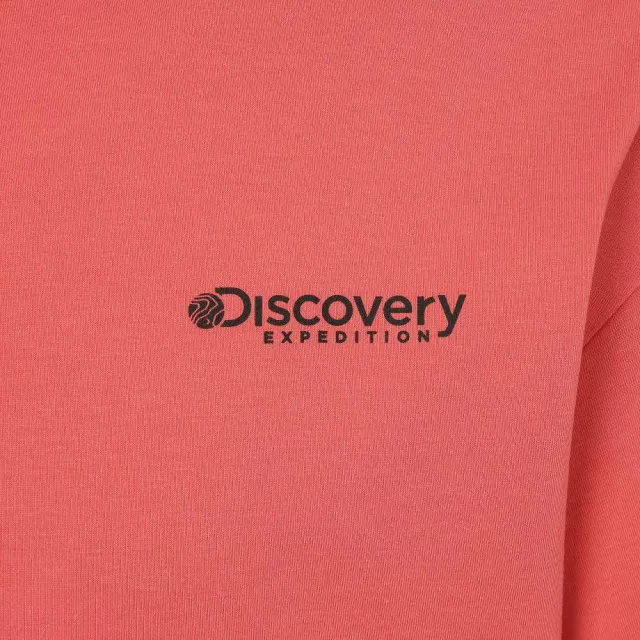 【Discovery Expedition】Freshvent 刷漆風格印花短袖T恤 上衣(DXRS7G053-RDL)