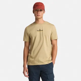 【Timberland 官方旗艦】男款檸檬黃休閒短袖T恤(A6AAUDH4)