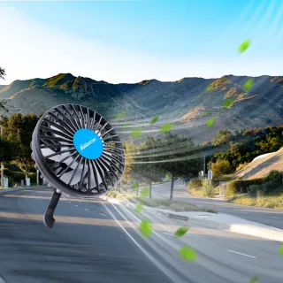 【ANBORTEH 安伯特】酷樂Type-C 冷氣口風扇 一年保固-快(車用電扇 車用電風扇)