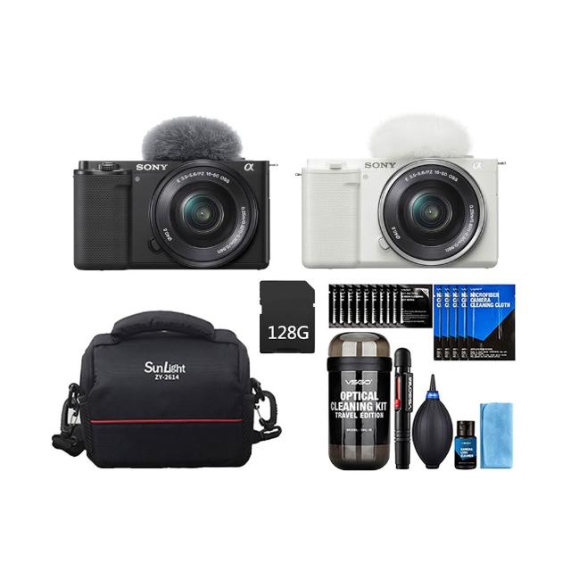 【SONY 索尼】ZV-E10M2K ZV-E10 II Vlog單鏡組+128G 記憶卡+膠囊清潔組+專業相機包(公司貨 保固18+6個月)