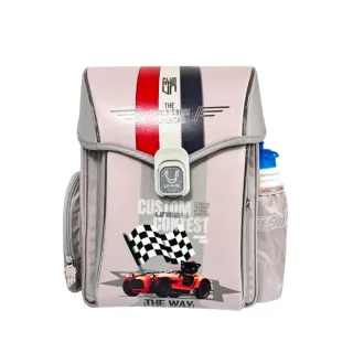 【UnMe】PLUS 夢想家 減壓 護脊 書包 兒童書包 PLUS磁扣書包 附筆袋(淺灰色/低中年級120CM以上適用)