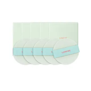 【蘭芝 官方直營】NEO型塑霧感/光感氣墊粉撲5入組(LANEIGE)