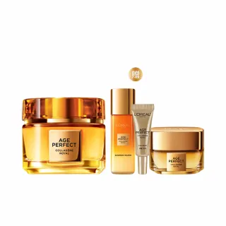【LOREAL Paris 巴黎萊雅】全新升級2.0金致臻顏花蜜奢養膠原輕盈乳霜60ml(面霜/小蜜罐/小S徐熙娣代言)