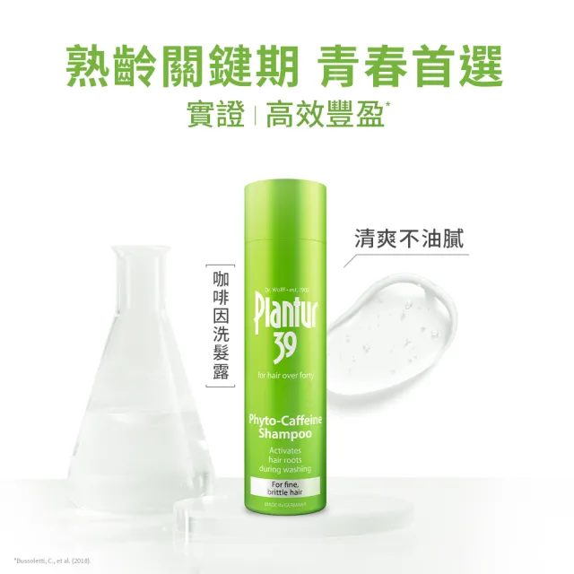 【Plantur39官方直營】植物與咖啡因洗髮露 250ml(染燙髮/細軟髮 任選三)