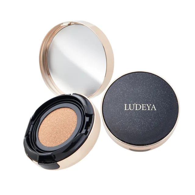 【LUDEYA】買1送1★3合1微臻全能氣墊粉餅共2入(白皙色)