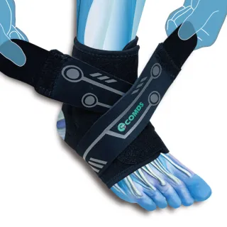 【COMDS 康得適】貼紮機能護踝(CJ-904 護腳踝 腳踝固定 護踝護具 不分左右腳)